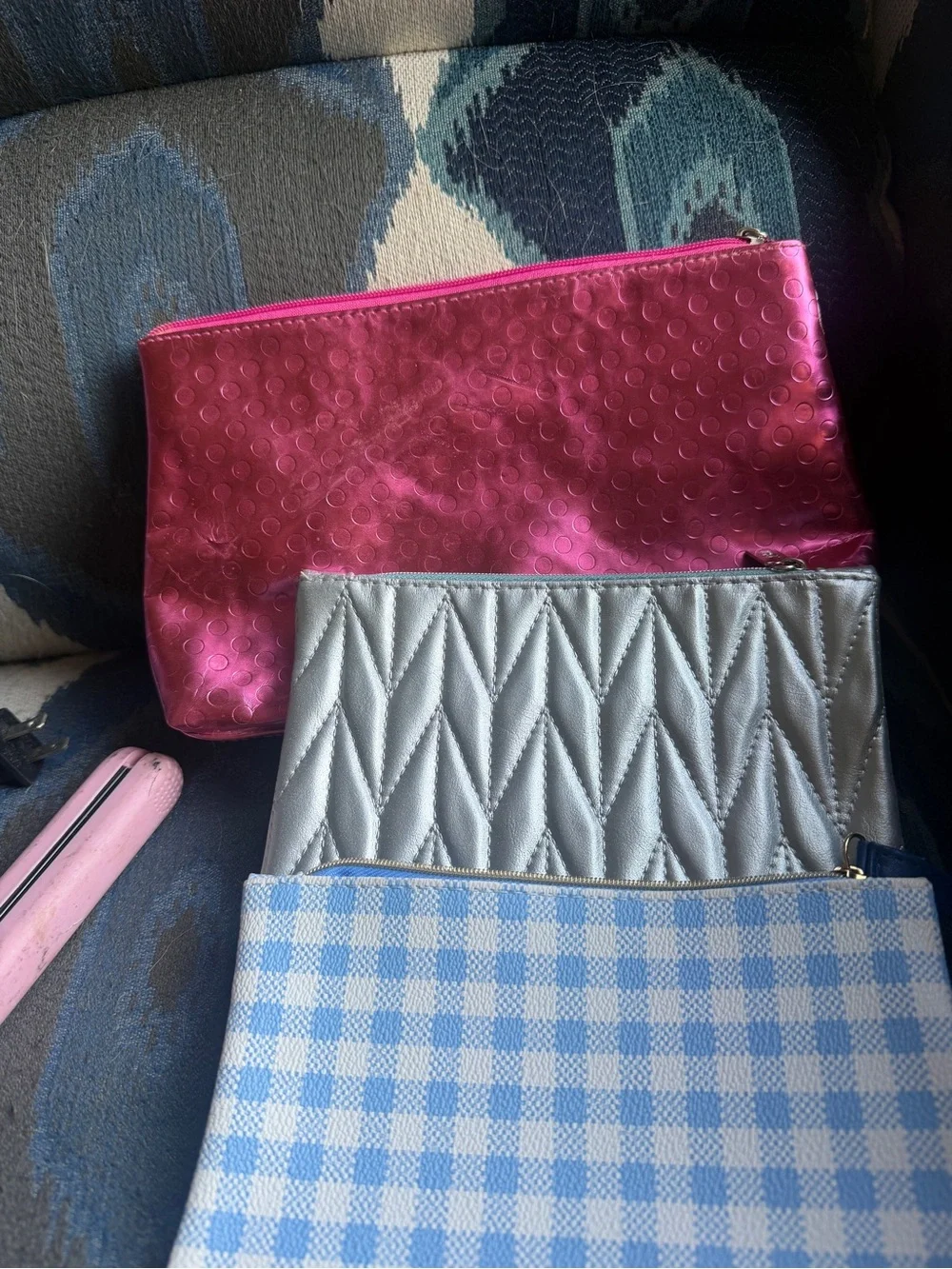 Pink mini straightener and makeup bags - Women Accessories